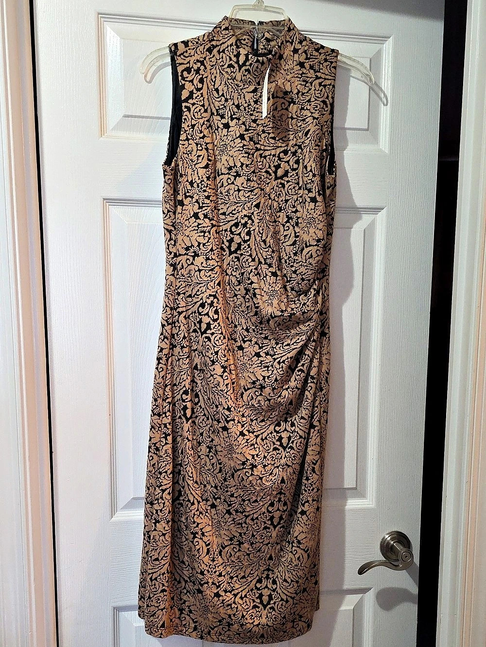 Women's Floral Maxi Dress in Brown & Black New with Tags